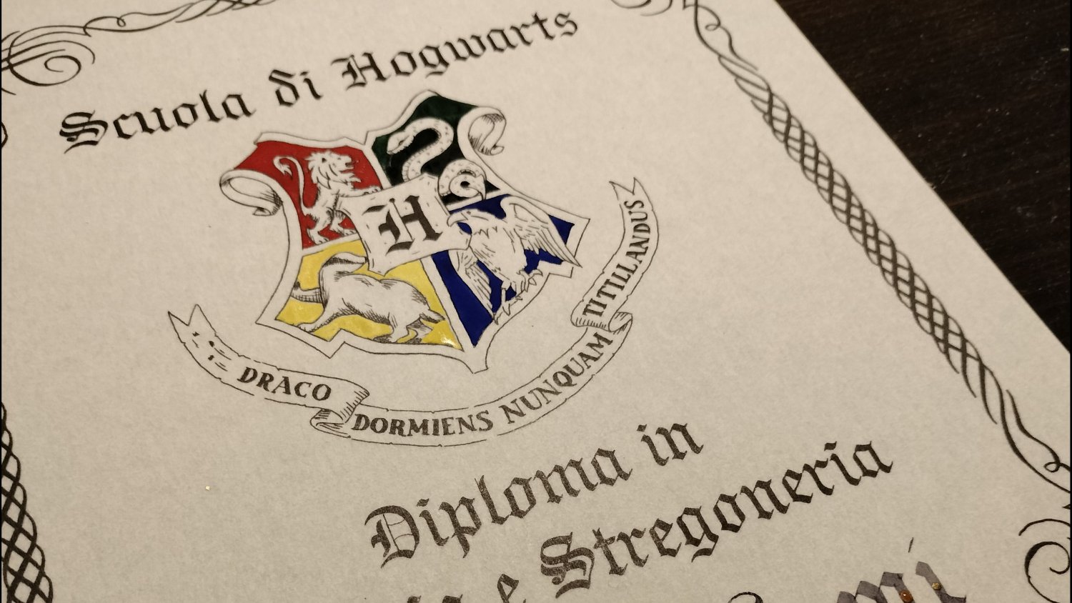 diploma Hogwarts